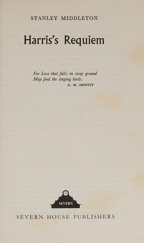 Cover of Harris's requiem