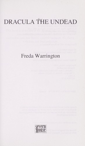 Cover of Dracula the undead