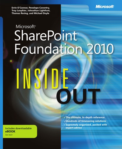Cover of Microsoft SharePoint Foundation 2010 inside out