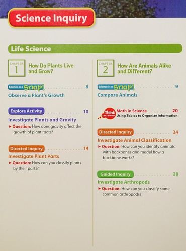 Cover of National Geographic Science Grade 3 Science Inquiry and Writing Book - Florida