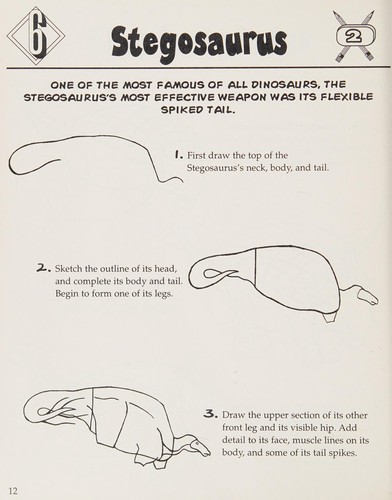 Cover of 25 nifty dinosaurs to draw
