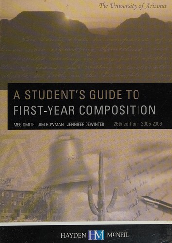 Cover of A Student's guide to first-year composition