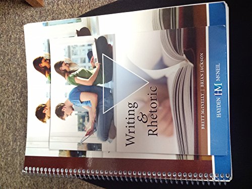 Cover of Writing and Rhetoric