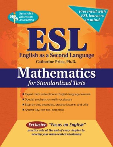Cover of ESL Mathematics for Standardized Tests (REA)