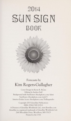 Cover of Llewellyn's 2014 sun sign book