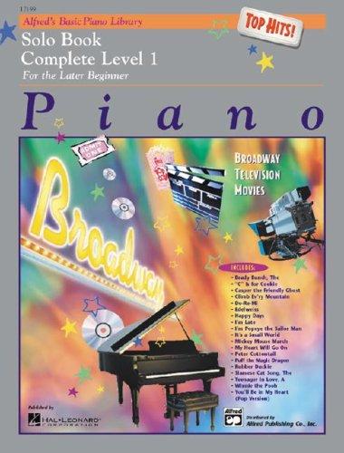 Cover of Alfred's Basic Piano Library Top Hits! Solo Book Complete, Bk 1