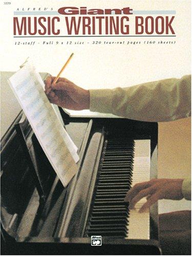Cover of 12 Stave Music Writing Book (9" x 12")