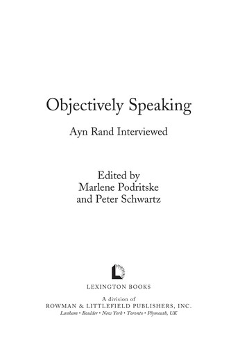 Cover of Objectively speaking