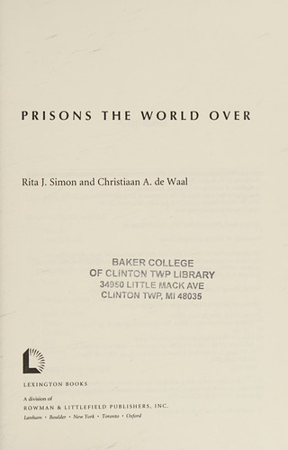 Cover of Prisons the world over
