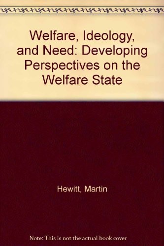 Cover of Welfare, ideology, and need