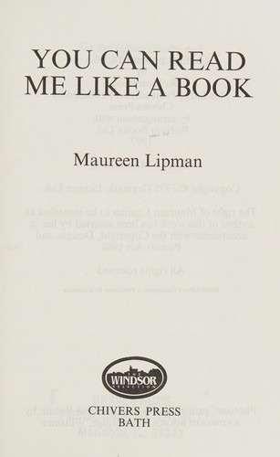 Cover of You Can Read Me Like a Book
