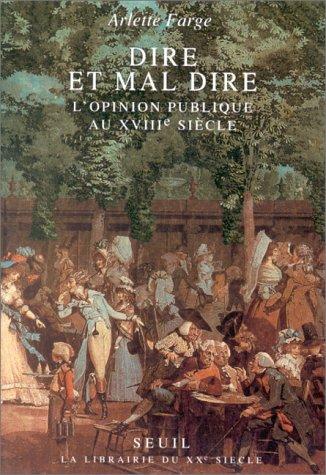 Cover of Dire et mal dire