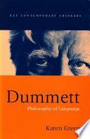 Cover of Dummett