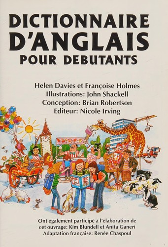 Cover of Dictionnaire d'anglais pour débutants