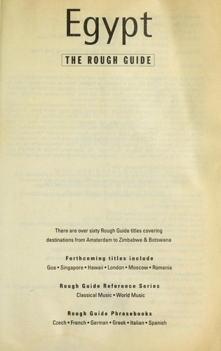 Cover of Egypt