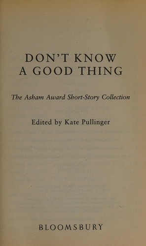 Cover of Don't Know A Good Thing
