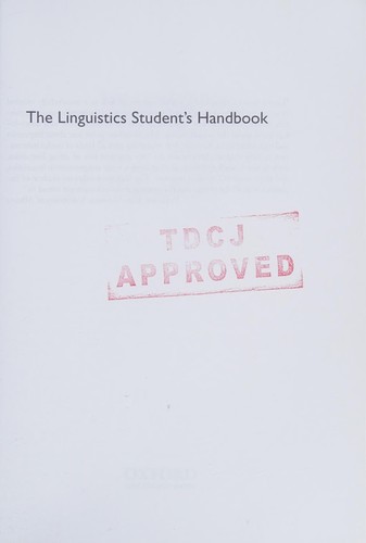 Cover of LINGUISTICS STUDENT'S HANDBOOK