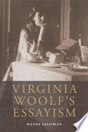 Cover of Virginia Woolf's Essayism