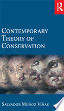 Cover of Contemporary Theory of Conservation