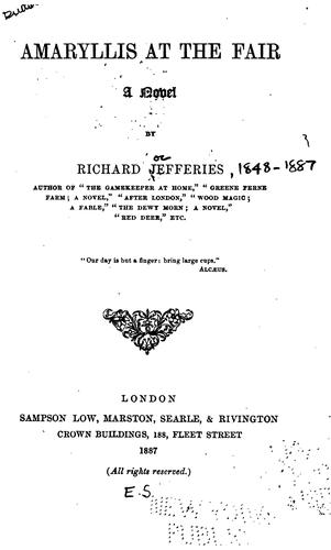 Cover of Amaryllis at the Fair