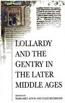 Cover of Lollardy and the gentry in the later Middle Ages