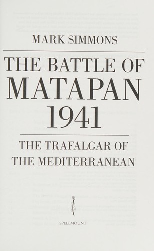 Cover of The Battle of Matapan 1941