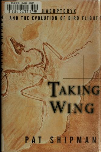 Cover of Taking wing