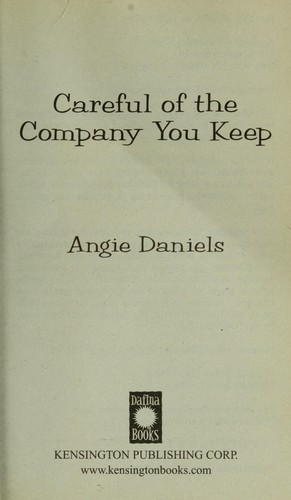 Cover of Careful of the company you keep