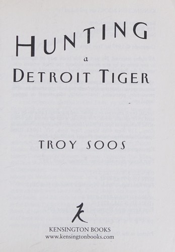 Cover of Hunting a Detroit Tiger