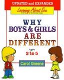 Cover of Why boys & girls are different