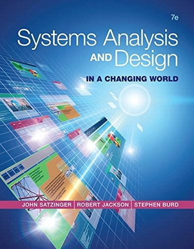 Cover of Systems analysis and design in a changing world