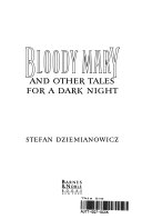 Cover of Bloody Mary and Other Tales for a Dark Night