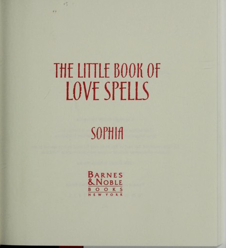 Cover of The little book of love spells