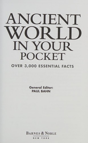 Cover of Ancient world in your pocket