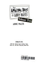 Cover of The Amazing Days of Abby Hayes