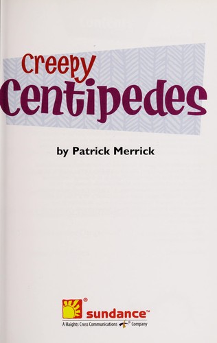 Cover of Creepy Centipedes (That's Wild!)