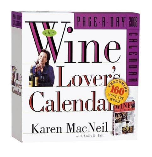 Cover of The Wine Lover's Page-A-Day Calendar 2008 (Page-A-Day Calendars)