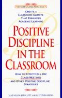 Cover of Positive discipline in the classroom