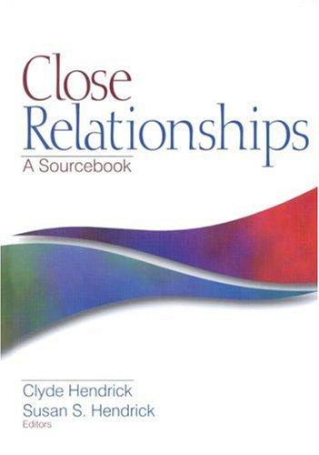 Cover of Close relationships