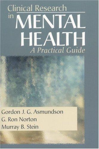 Cover of Clinical research in mental health