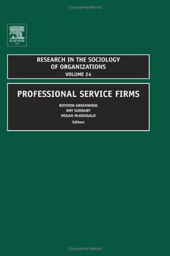 Cover of Professional service firms