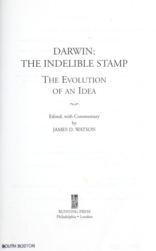 Cover of Darwin: The Indelible Stamp