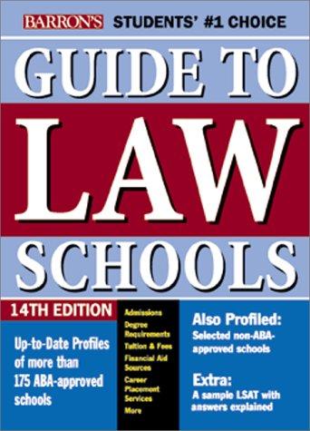 Cover of Barron's Guide to Law Schools