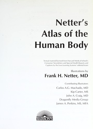 Cover of Netter's atlas of the human body