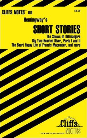 Cover of Hemingway's Short Stories