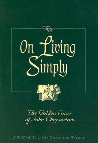 Cover of On Living Simply