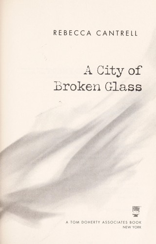 Cover of A city of broken glass