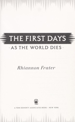 Cover of The first days