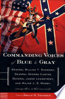 Cover of Commanding Voices of Blue & Gray