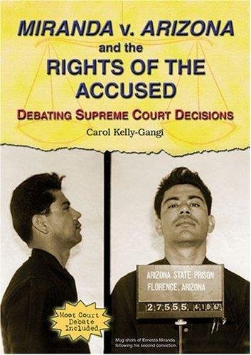 Cover of Miranda V. Arizona And the Rights of the Accused